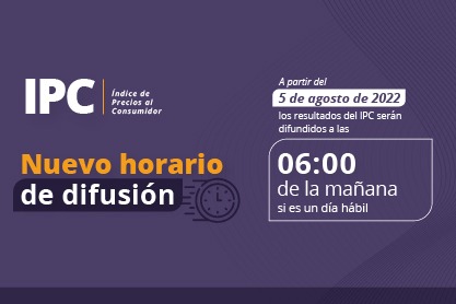 Publicación de resultados del IPC cambia de horario