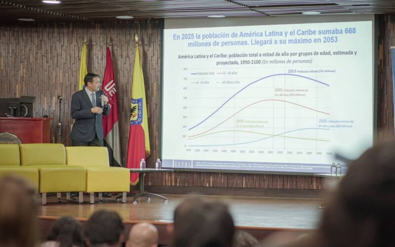 Simone Cecchini, director del Centro Latinoamericano y Caribeño de Demografía (CELADE), palabras de apertura