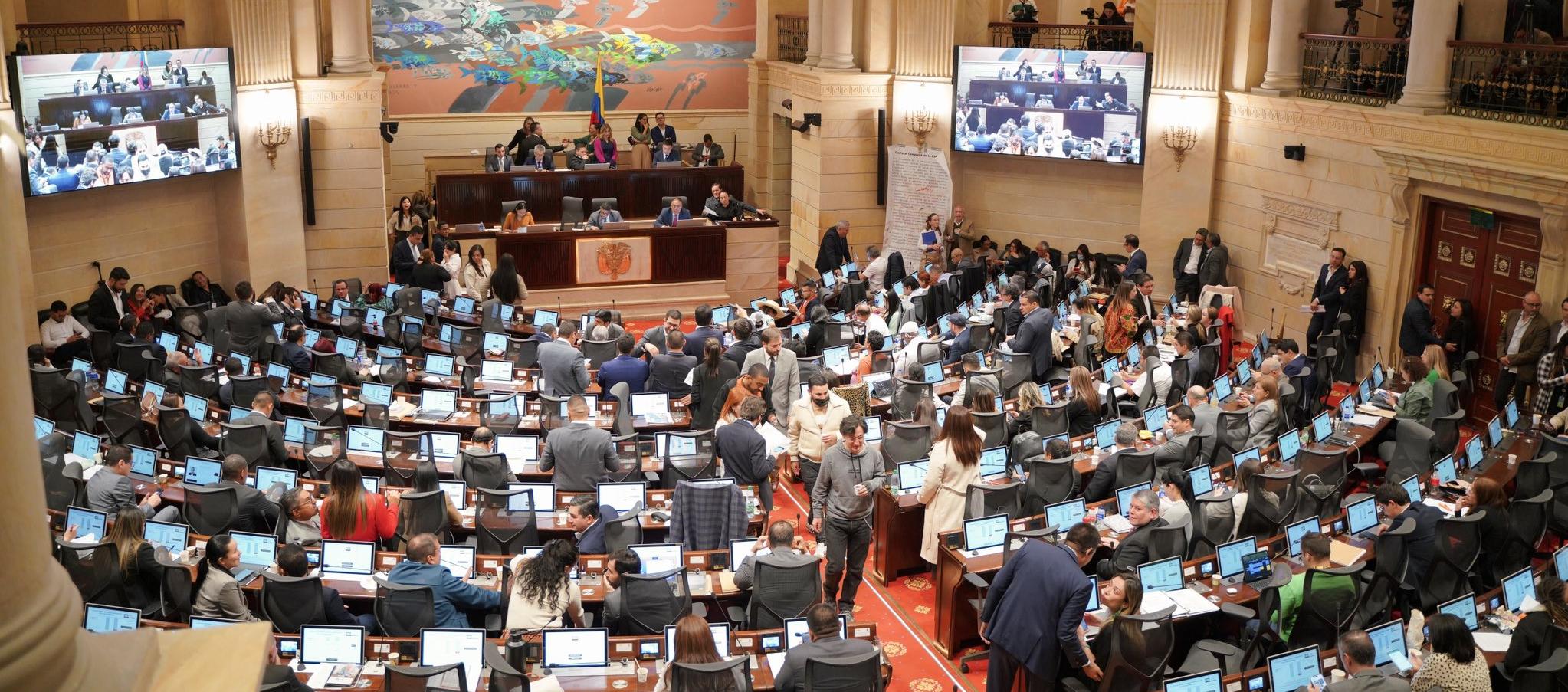 Foto: tomada de X. Plenaria del Congreso de la República. Foto: tomada de X. Plenaria del Congreso de la República.