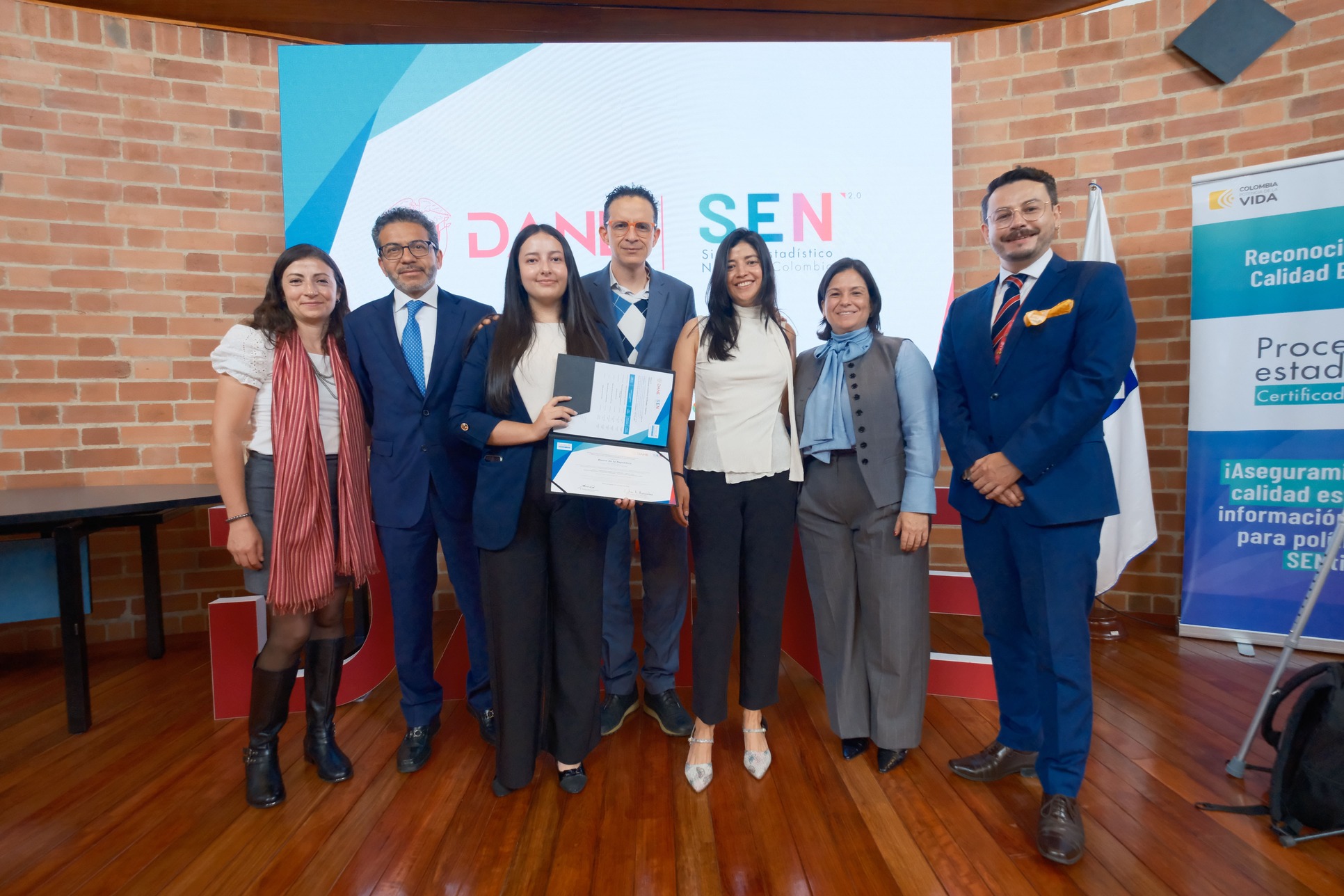 Foto: Representantes de diferentes entidades certificadas, orgullosos por el reconocimiento del SEN