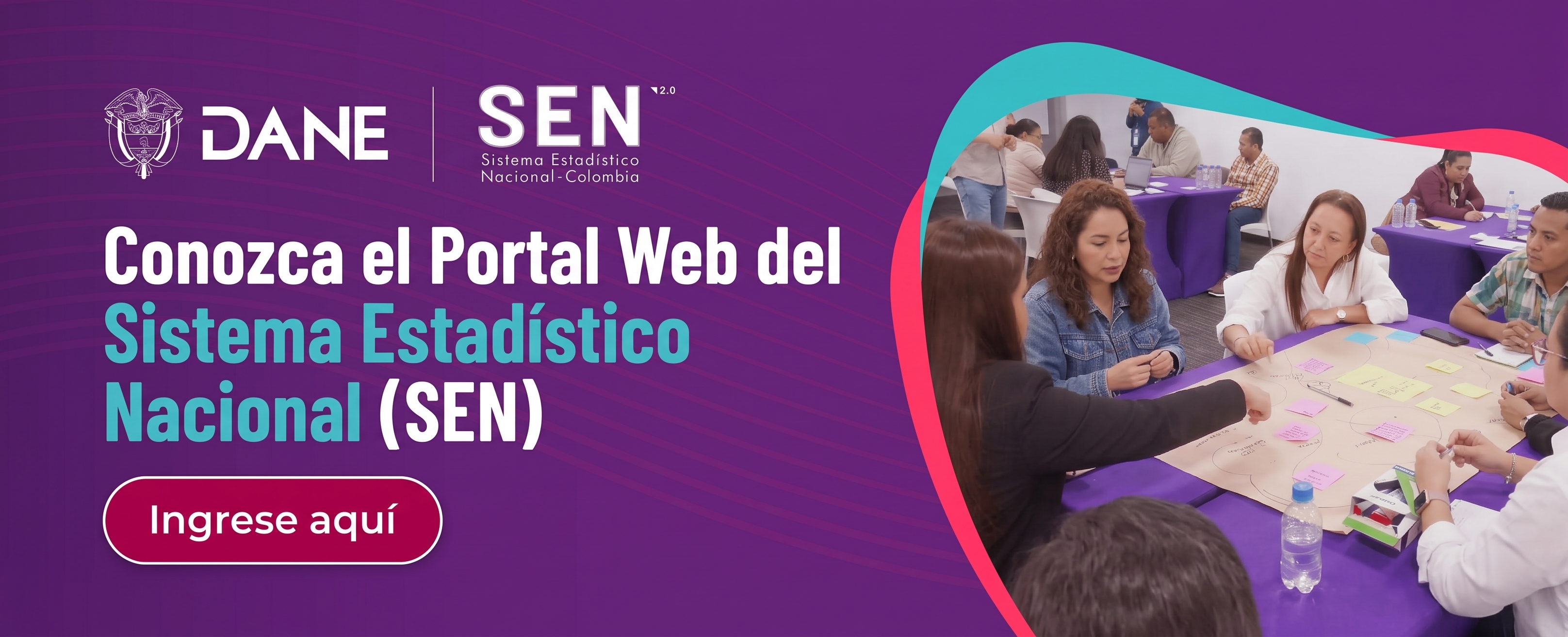 Ingrese al portal web del Sistema estadístico Nacional (SEN)