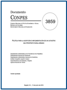 Primera hoja escaneada del Documento CONPES 3859