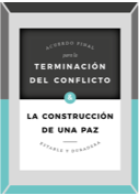 Carátula de documento que lleva como título: Terminación de conflicto construccion de una Paz