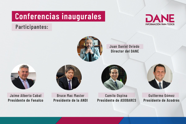 El DANE realizó las Conferencias Inaugurales de las encuestas económicas anuales con líderes gremiales   