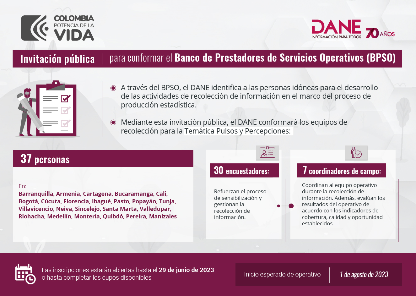 Pieza gráfica - Invitación Pública 2023 - Sector Servicios Subtemática Viajeros Internacionales