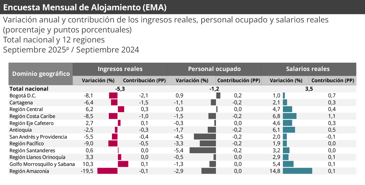 Gráfica Encuesta mensual de alojamiento (EMA)