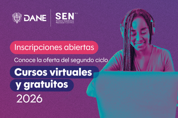 Abiertas inscripciones para el segundo ciclo de cursos gratuitos del DANE para 2026 Abiertas inscripciones para el segundo ciclo de cursos gratuitos del DANE para 2026
