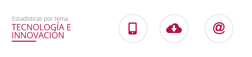 Estadísticas por tema:  Tecnología e Innovación Estadísticas por tema:  Tecnología e Innovación